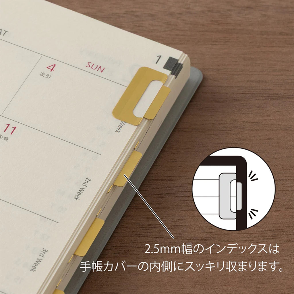 Chiratto Brass Index Clips