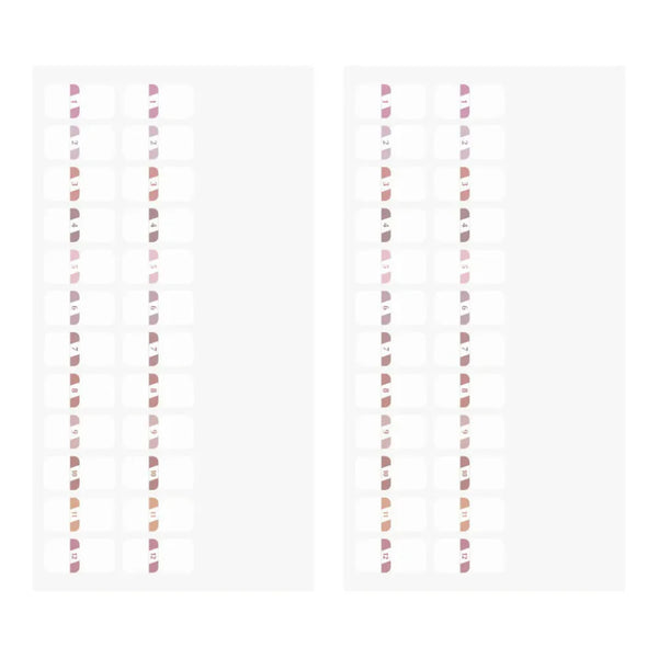 Pink Numbered Chiratto Index Labels