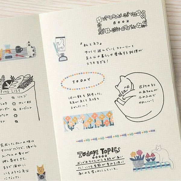 Yuru Log B6 2x2mm Grid Notebook | Midori