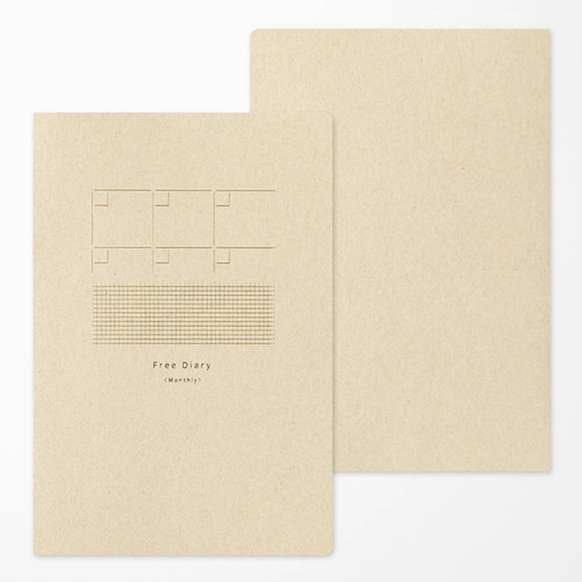 Yuru Log B6 Free Diary Monthly {Undated Calendar} | Midori