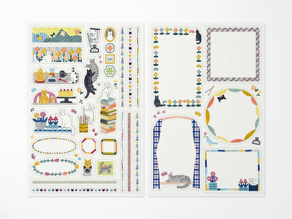 Cat Sticker Sheets | Midori Yuru Log