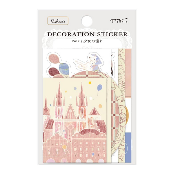 MD Decoration Sticker Set No. 2663 Pink