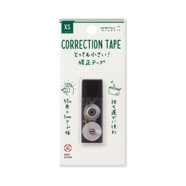 Midori XS Correction Tape {Black}