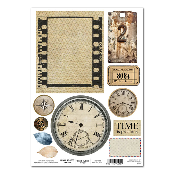 Eclectic Clockwork A4 Mini Project Sheet