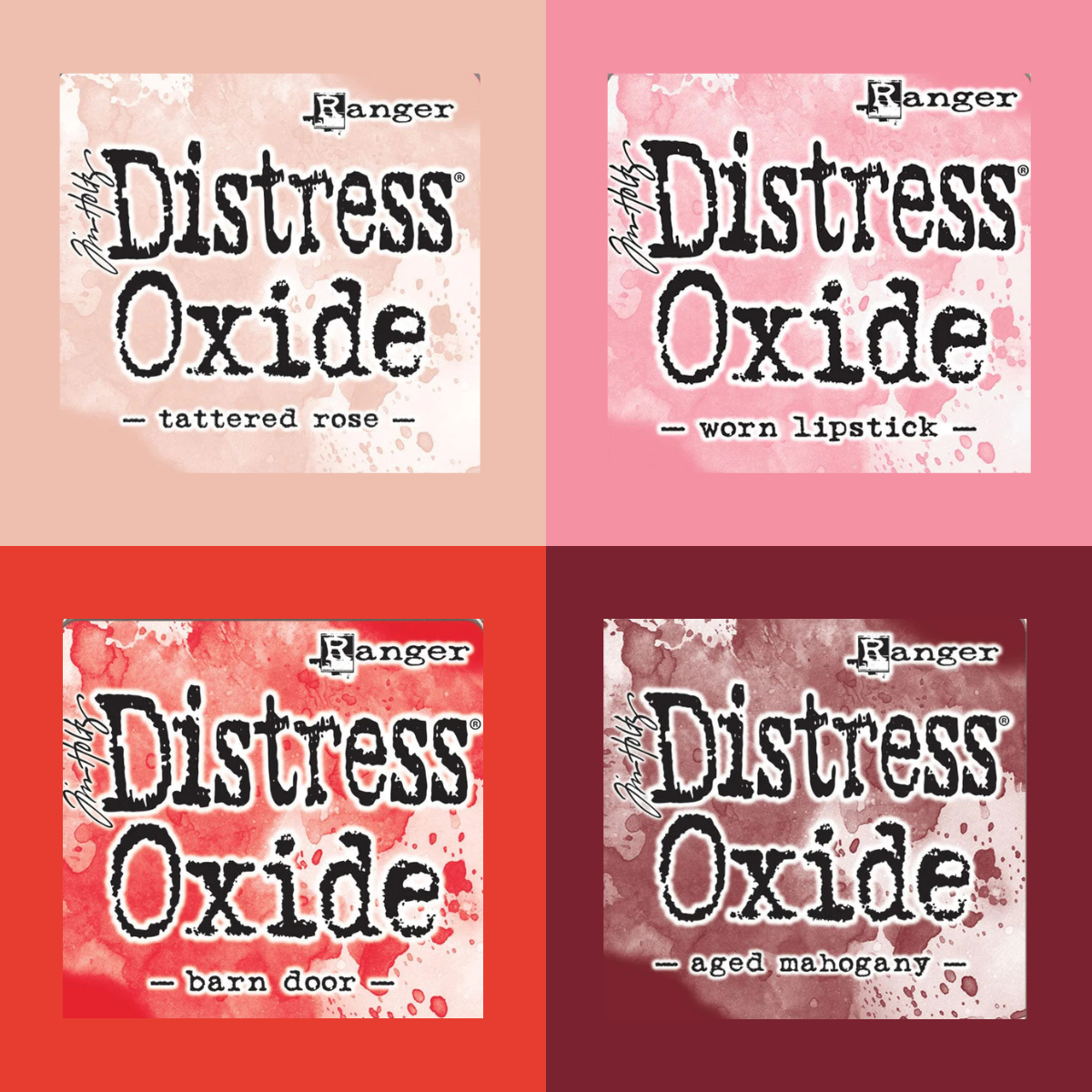 Mini Oxide Ink Pads Set 13 {pinks/reds} | Tim Holtz