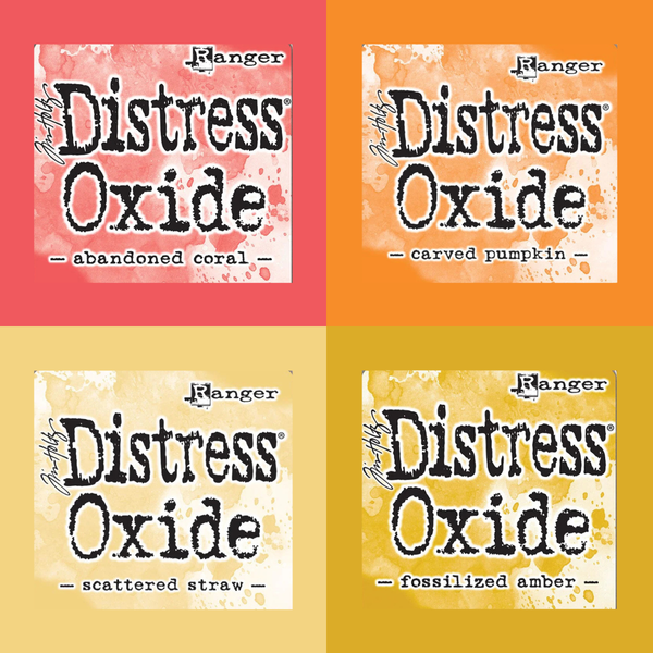 Mini Oxide Ink Pads Set 14 {orange/yellow} | Tim Holtz