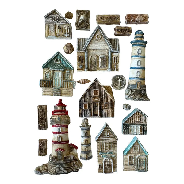 Houses & Lighthouses A5 Silicone Mould | Silent Sea