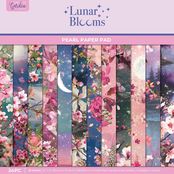 Lunar Blooms 12x12 Paper Pad | Nature's Garden