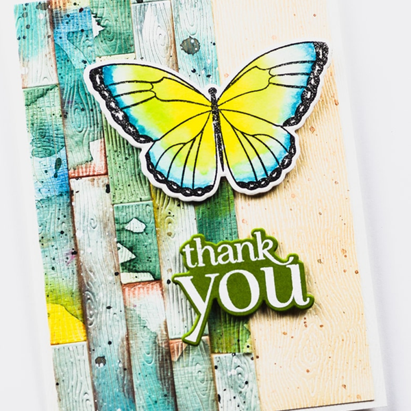 Narrow Woodgrain Planks Die Set