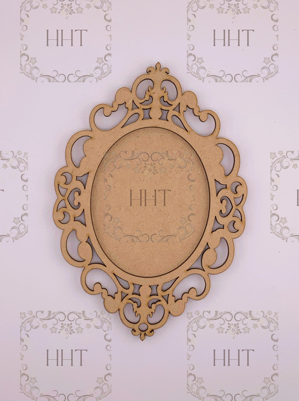 Ornament with Overlay Scroll Frame