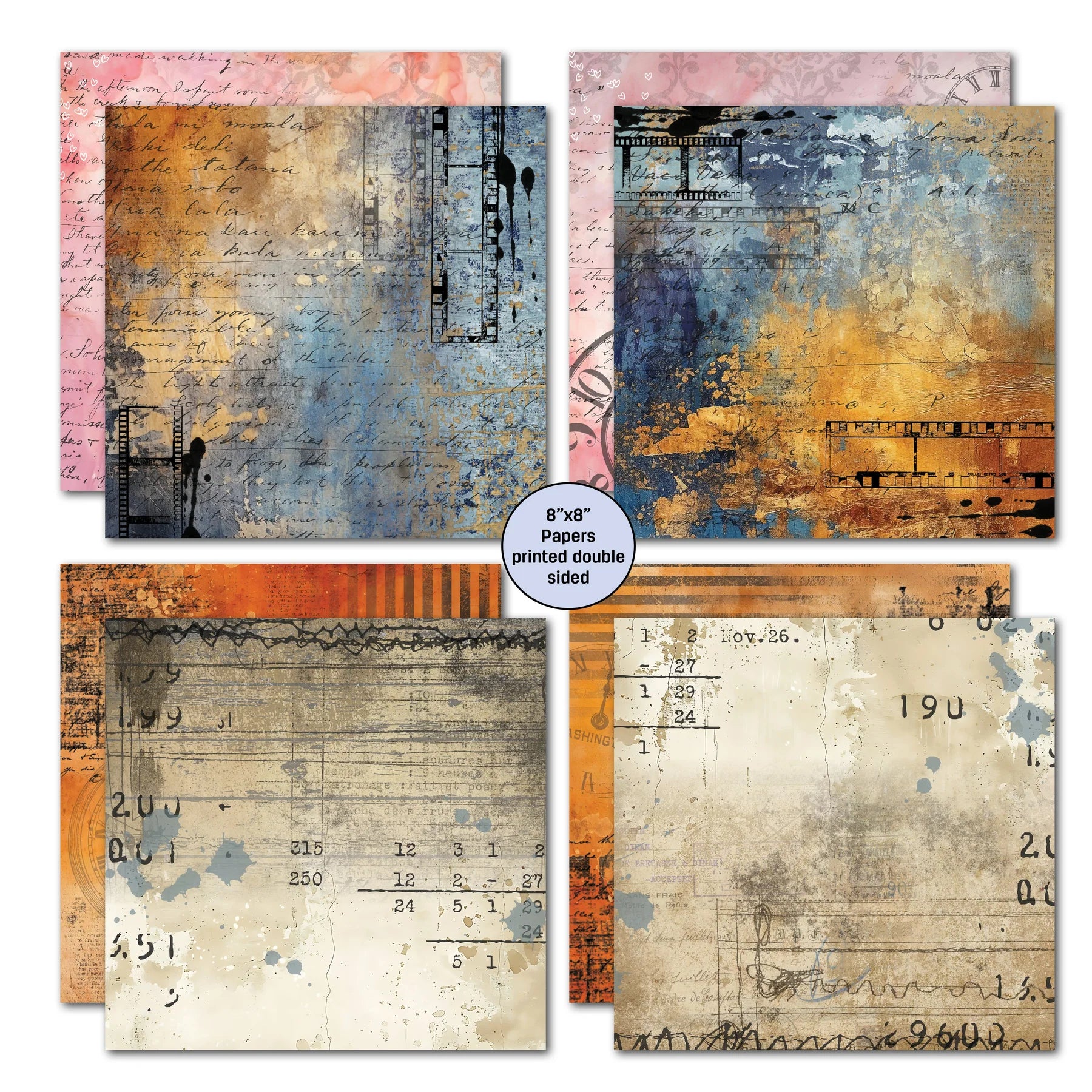 {coming soon!} Oh Texture 8x8 Double-Sided Paper Pack