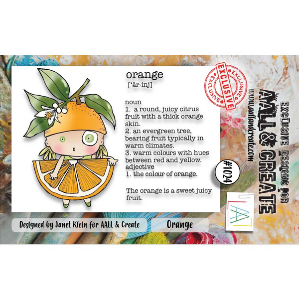 Orange A7 Clear Stamp Set No. 1024 {clearance}