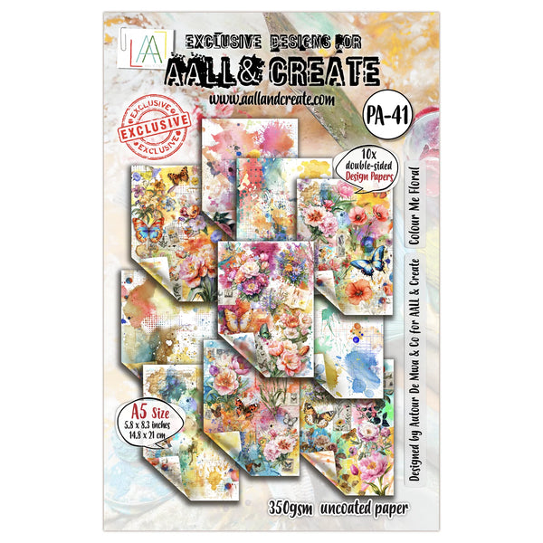Colour Me Floral A5 Design Paper No. 41 {coming soon!}