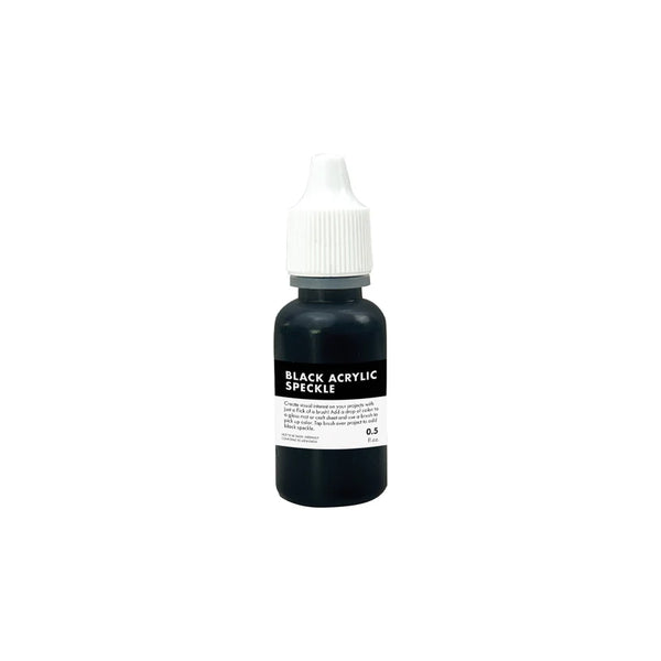 Black Acrylic Speckle Ink