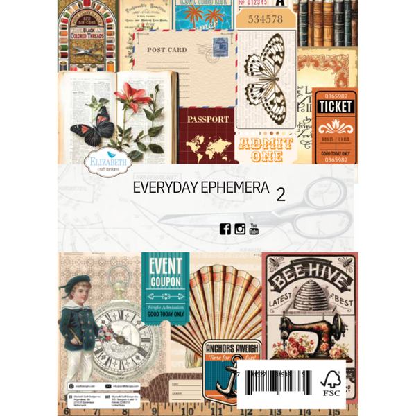 Everyday Ephemera 2 Cardstock + Ephemera Pack