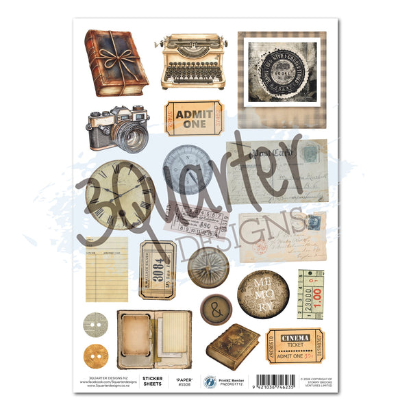 Paper Tales A4 Sticker Sheet