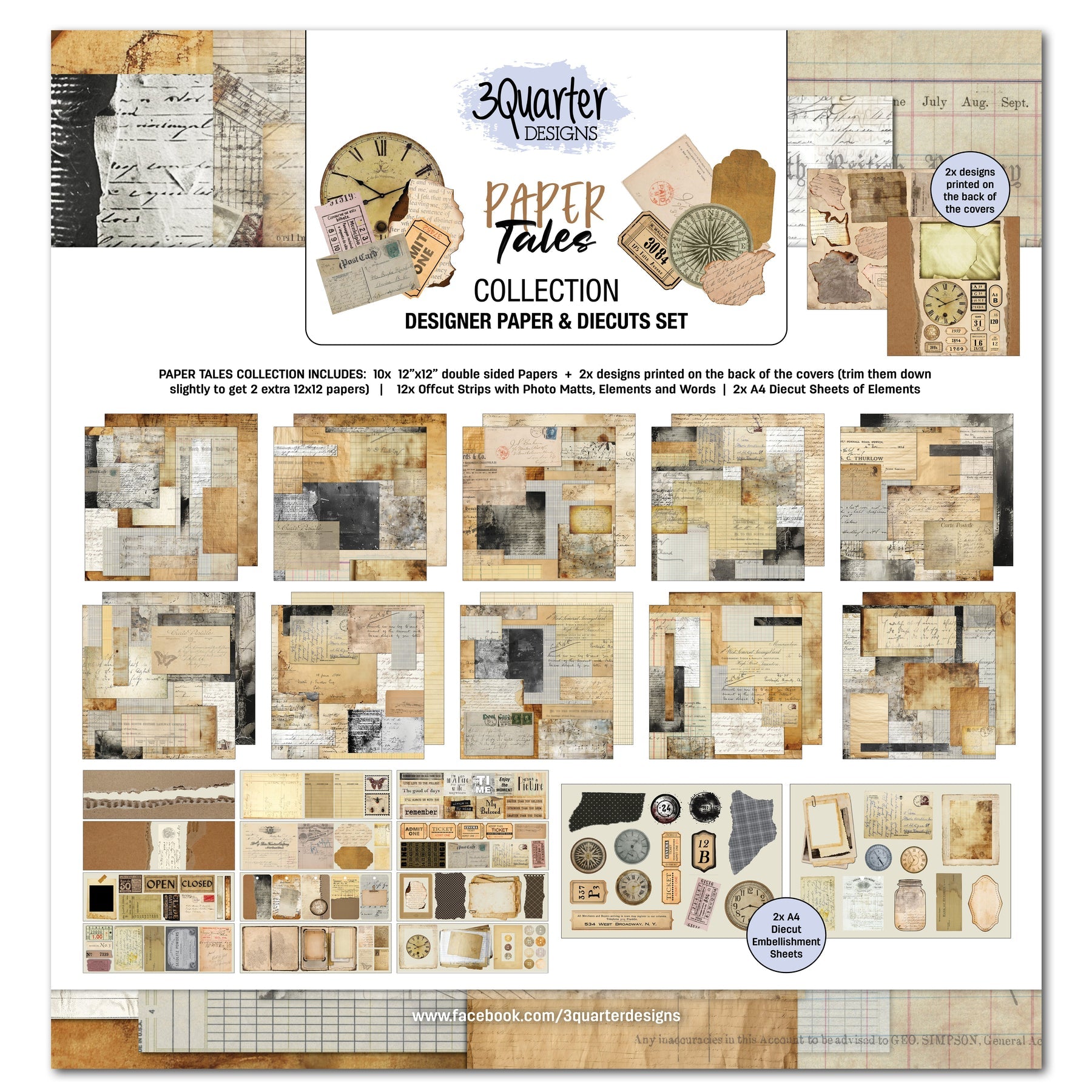 Paper Tales 12x12 Paper Pack & Die-cuts Set
