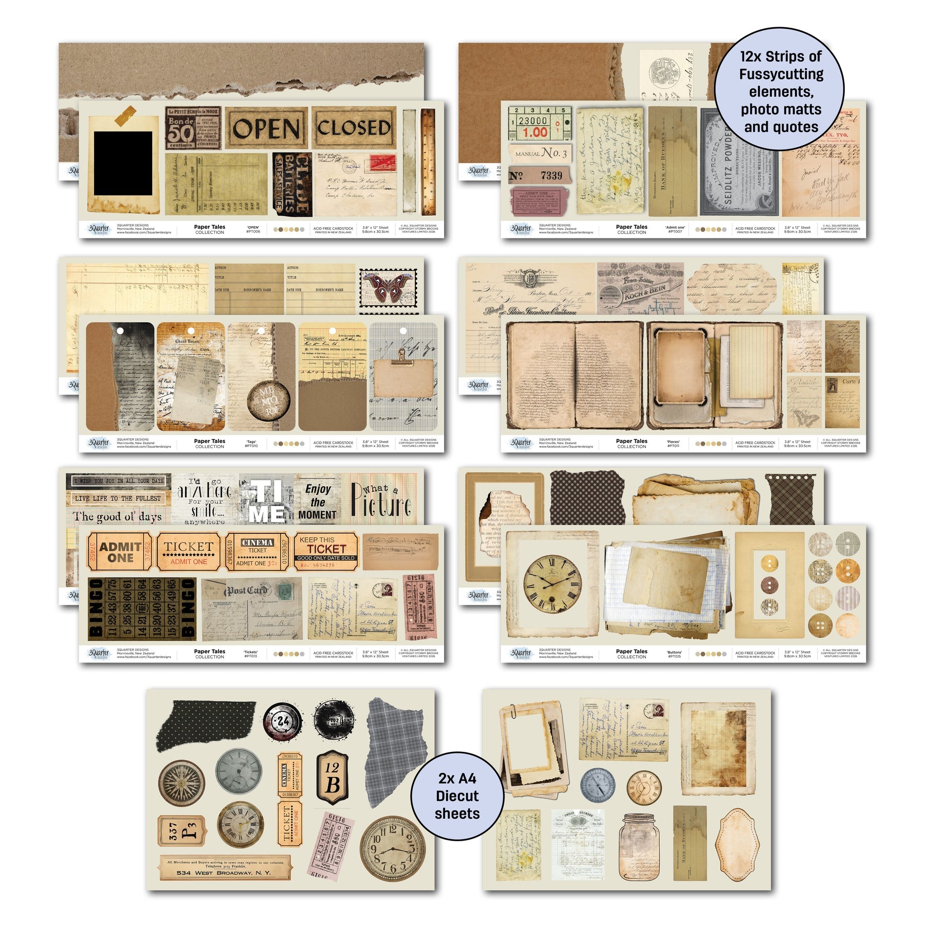 Paper Tales 12x12 Paper Pack & Die-cuts Set