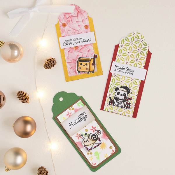 Panda Claus Jolly Mail Clear Stamp Set