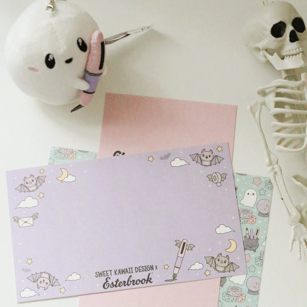 Pastel Halloween Blotter Paper Set | Sweet Kawaii Design x Esterbrook {coming soon!}