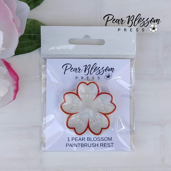 Pear Blossom Paintbrush Rest
