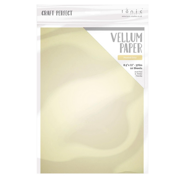 Pearled Gold Vellum | 8.5x11 {10pk}