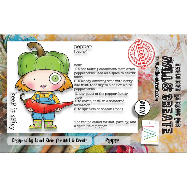 Pepper A7 Clear Stamp Set No. 1027 {clearance}