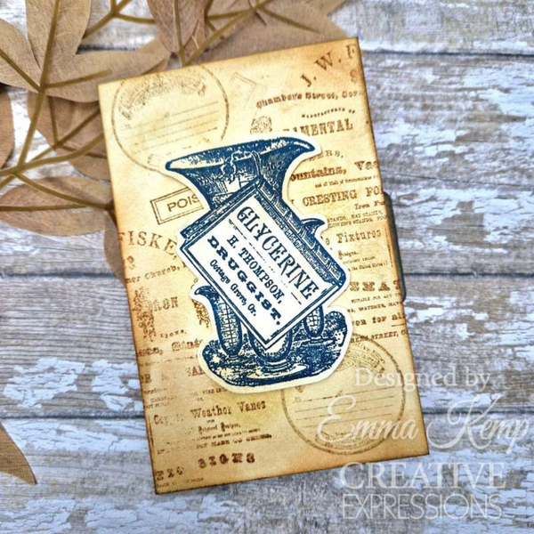 Pharmacy 6x8 Clear Stamp Set {retired} | Taylor Made Journals