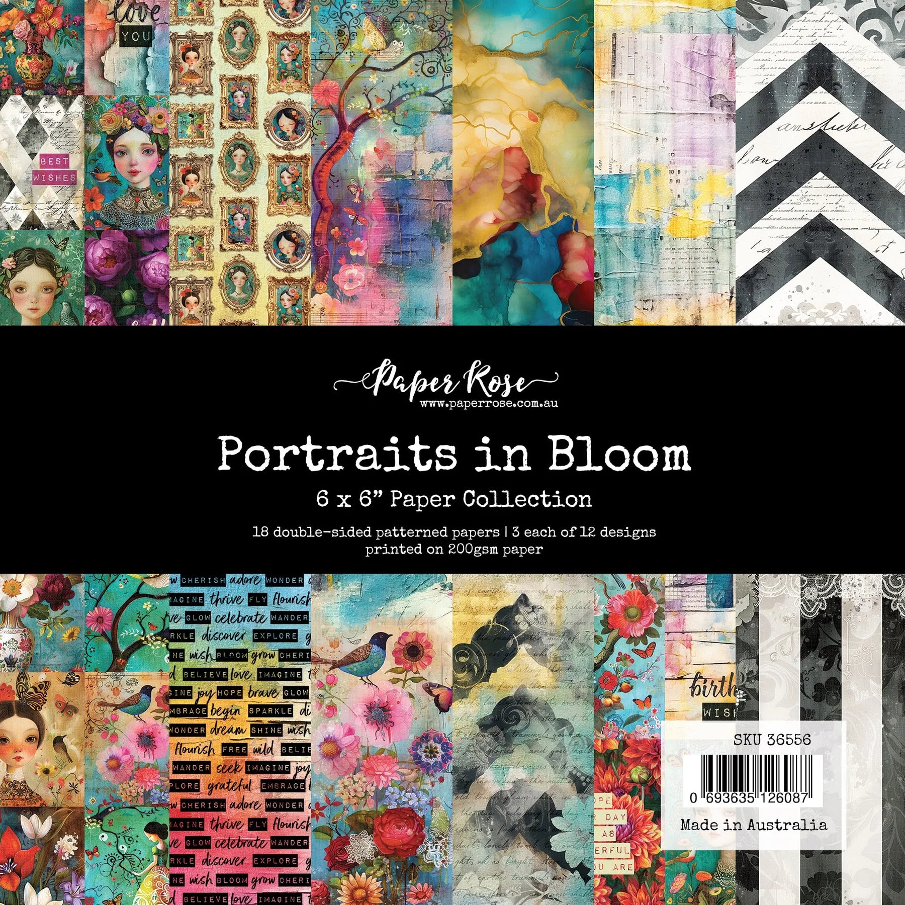 Portraits in Bloom 6x6 Paper Collection