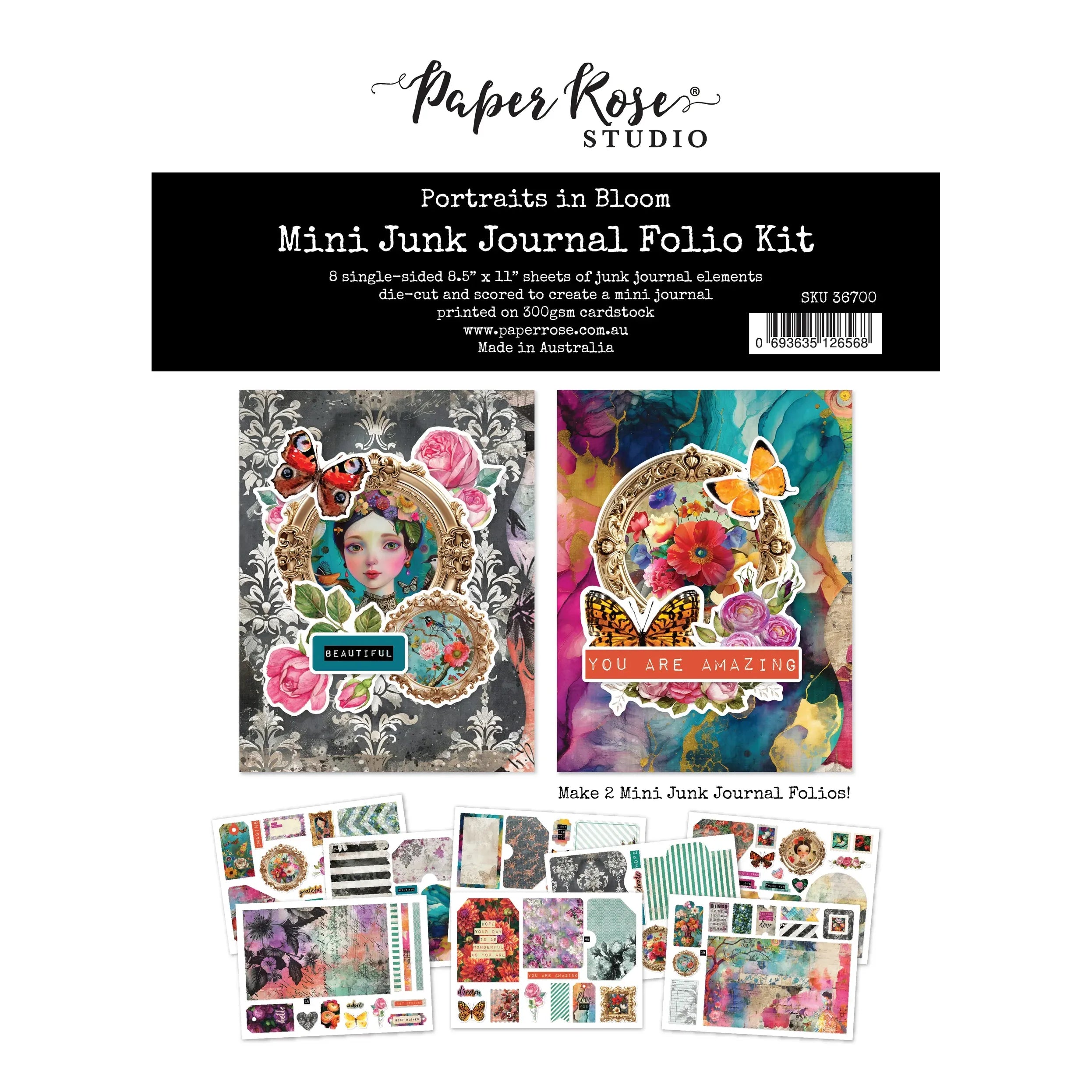 Portraits in Bloom 8.5x11 Mini Folio Kit