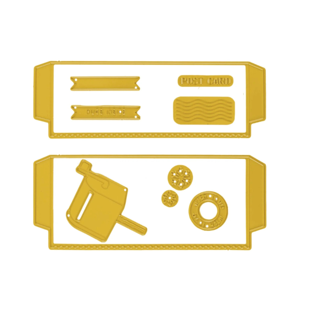 Postal Panda Pockets Cutting + Embossing Die Set