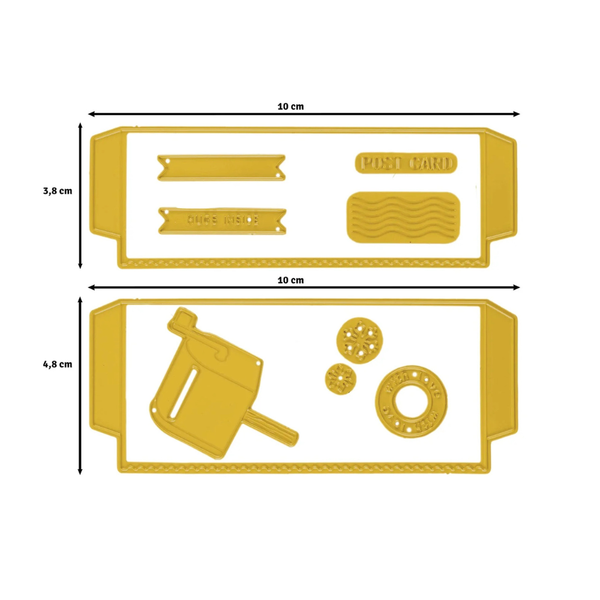 Postal Panda Pockets Cutting + Embossing Die Set