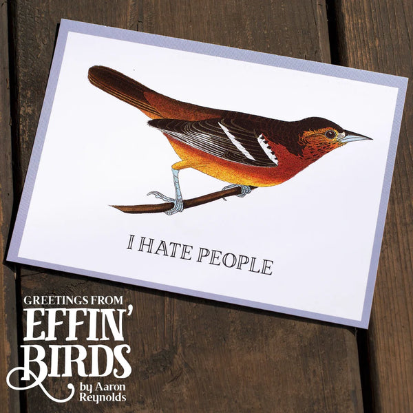 !RÉORGANISER! Salutations de Effin' Birds Notecard Set