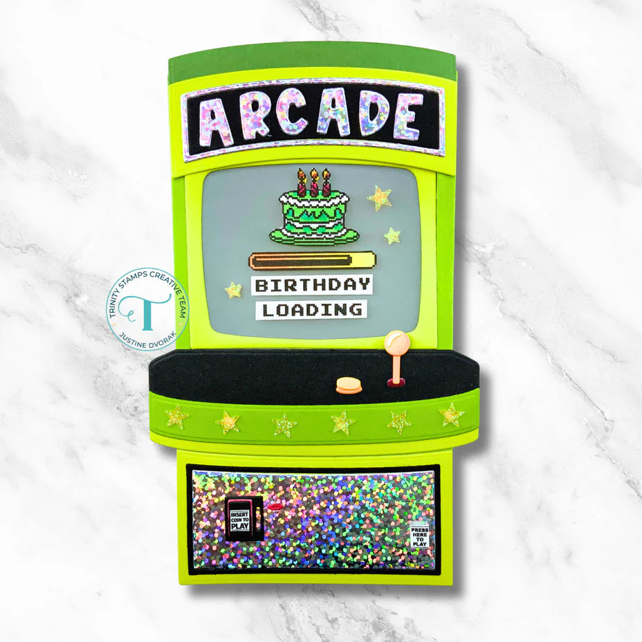 8-Bit Birthday Stamp + Die Set