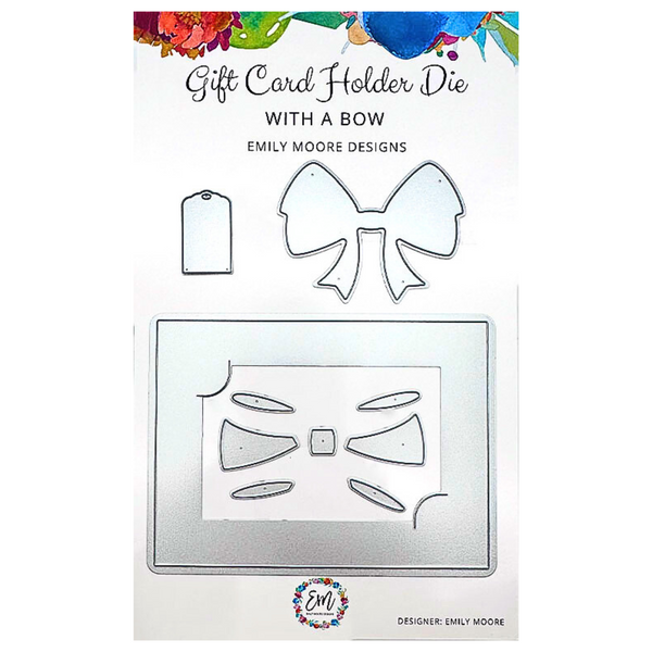 Gift Card Holder With A Bow Die