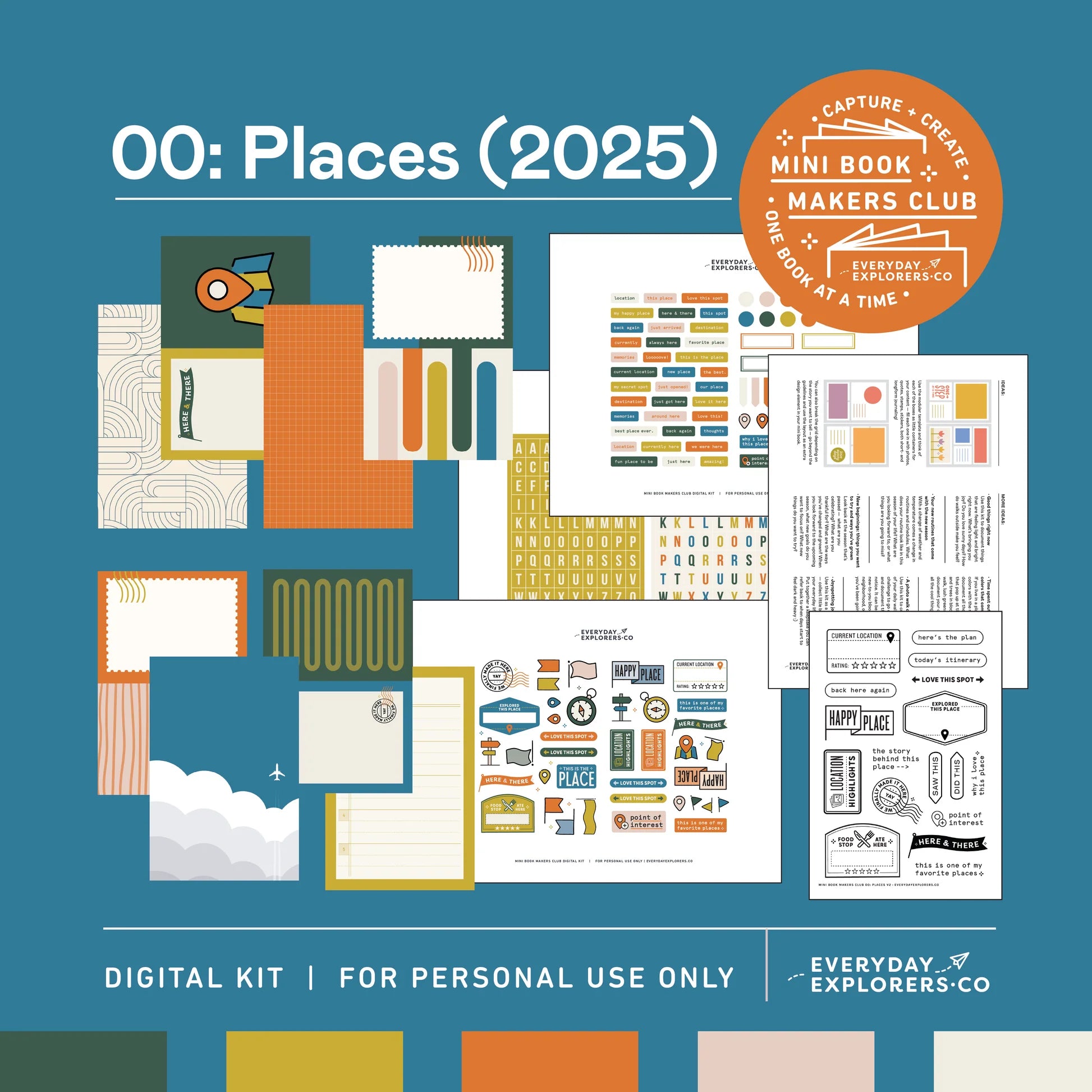 Mini Book Makers Club 00: June 2025 | Places {clearance}