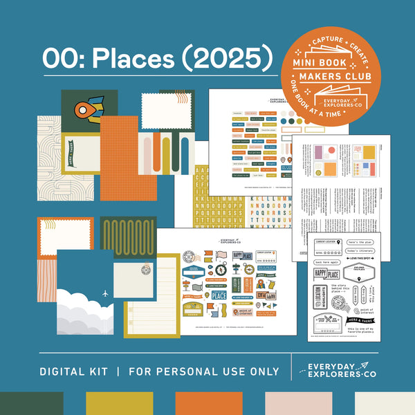 Mini Book Makers Club 00: June 2025 | Places {clearance}