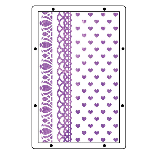 Stitches A5 Stamp + Stencil Set | Mark Montano