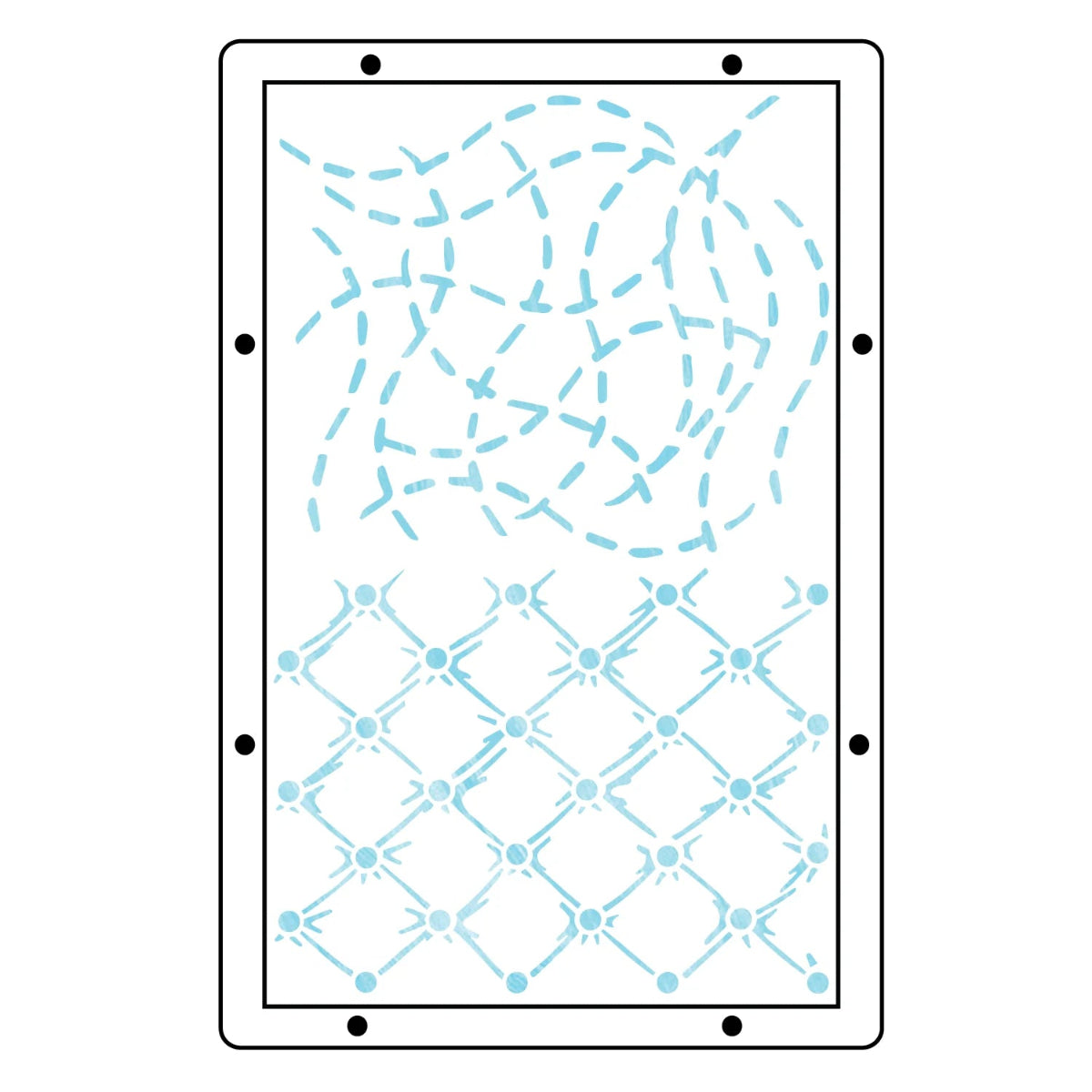 Stitches A5 Stamp + Stencil Set | Mark Montano