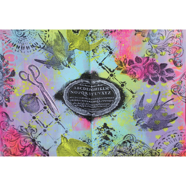 Stitches A5 Stamp + Stencil Set | Mark Montano