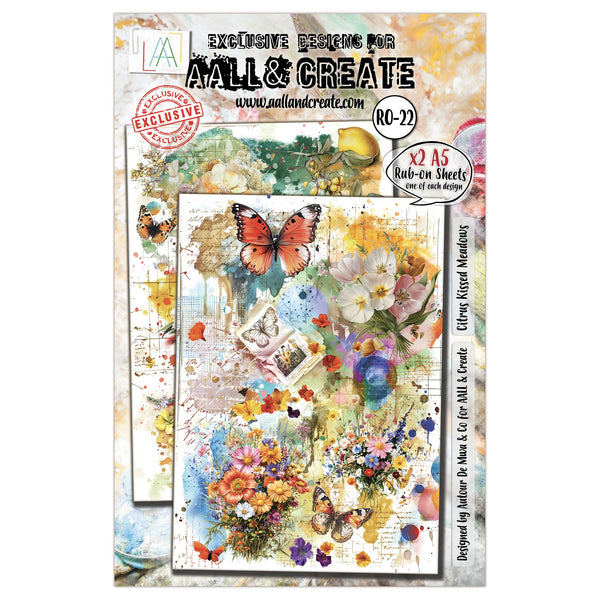Citrus Kissed Meadow A5 Rub-Ons No. 22 {coming soon!}