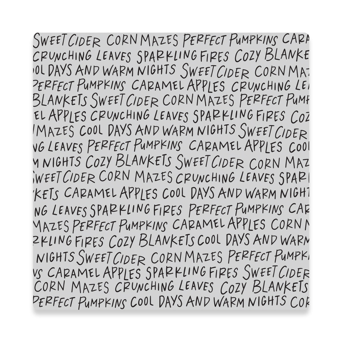 Cozy Vibes Cling Stamp — product contents