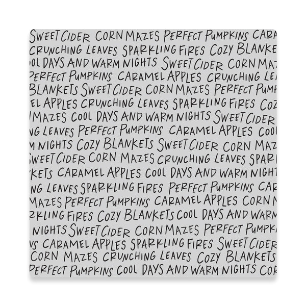 Cozy Vibes Cling Stamp — product contents