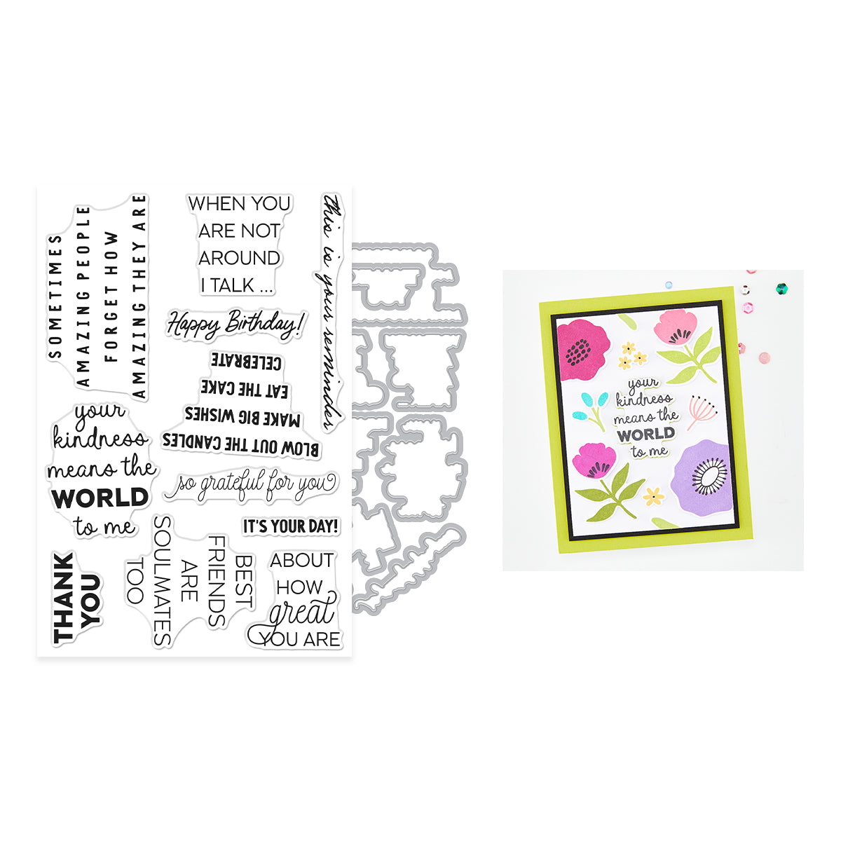 Say It Inside & Out Stamp & Cut — additional product view 4