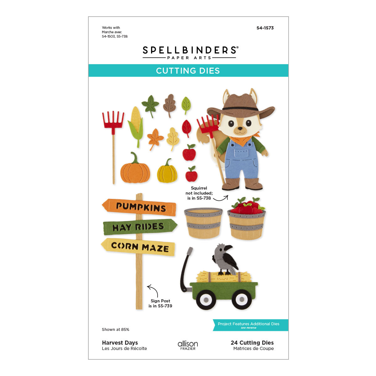 Harvest Days Etched Dies by Allison Frazier — product contents