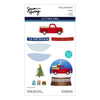 Holiday Truck Scene Etched Dies by Simon Hurley — product contents