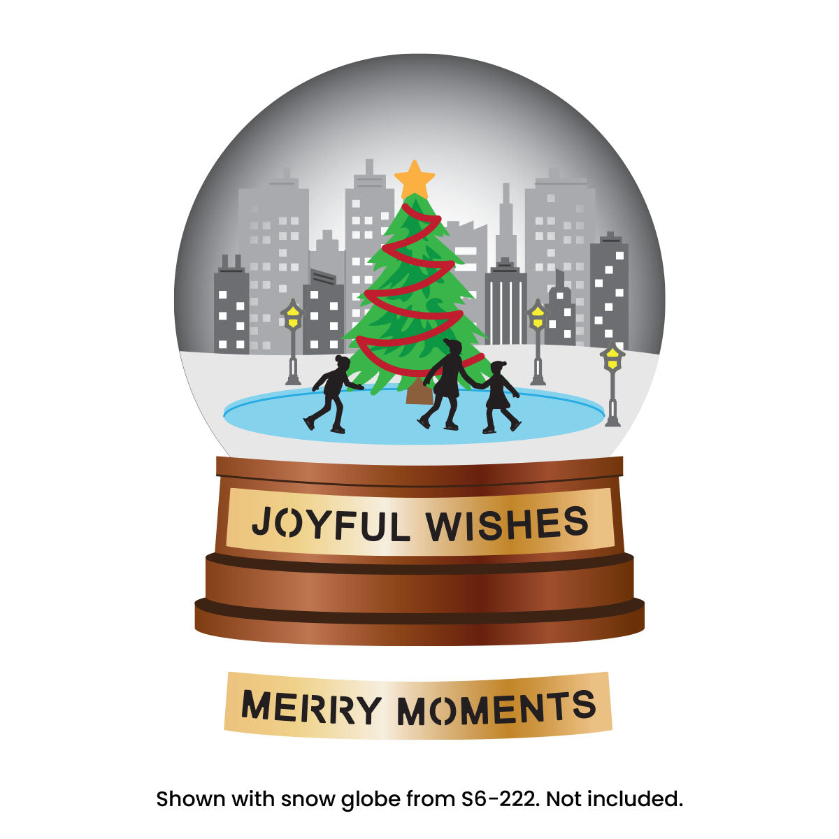 City Skating Scene Etched Dies by Simon Hurley — additional product view 3
