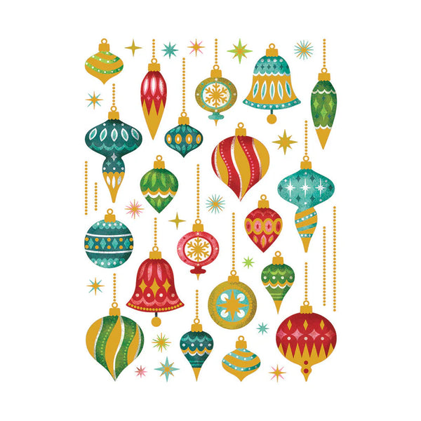 Gold Trim Ornaments Rub-ons