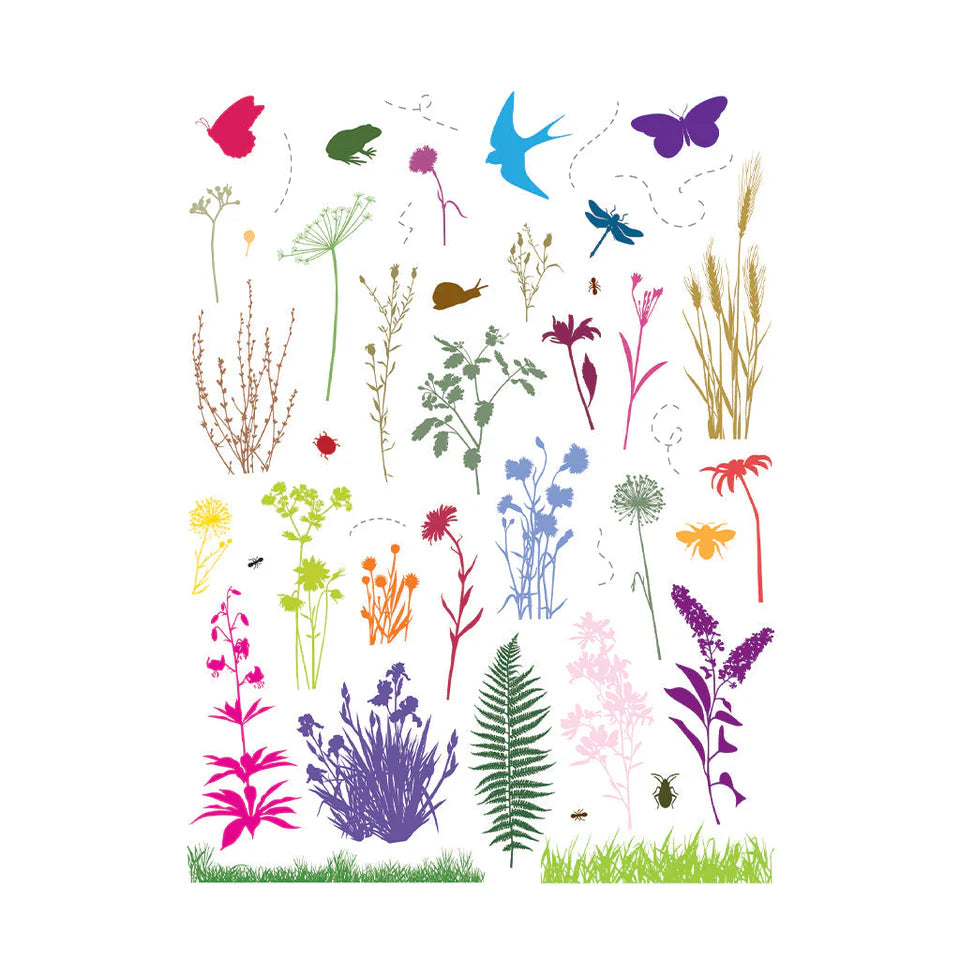 Wildflowers & Bugs Hero Transfers