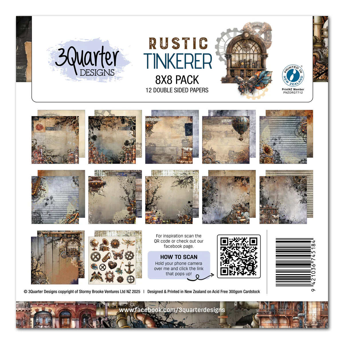 Rustic Tinkerer 8x8 Paper Pack